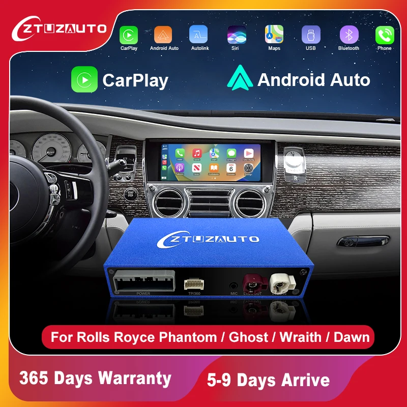 Wireless Carplay For Rolls Royce Dawn Wraith Ghost Phantom NBT System with Android Auto CarPlay Airplay Autolink Support Rear Ca