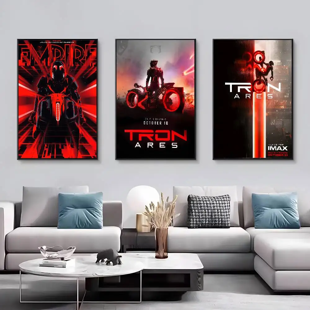 أفلام الخيال العلمي الكلاسيكية ترون آريس ملصق فني قماش HD ورق طباعة جمالي جدار الفن لغرفة المعيشة بار ديكور المنزل الموضة