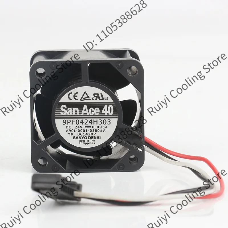Sanyo Fanuc system servo driver Frequency Converter Cooling fan DC 24V 0.095A AC EC 4028 40X40X28MM 4CM 9PF0424H303