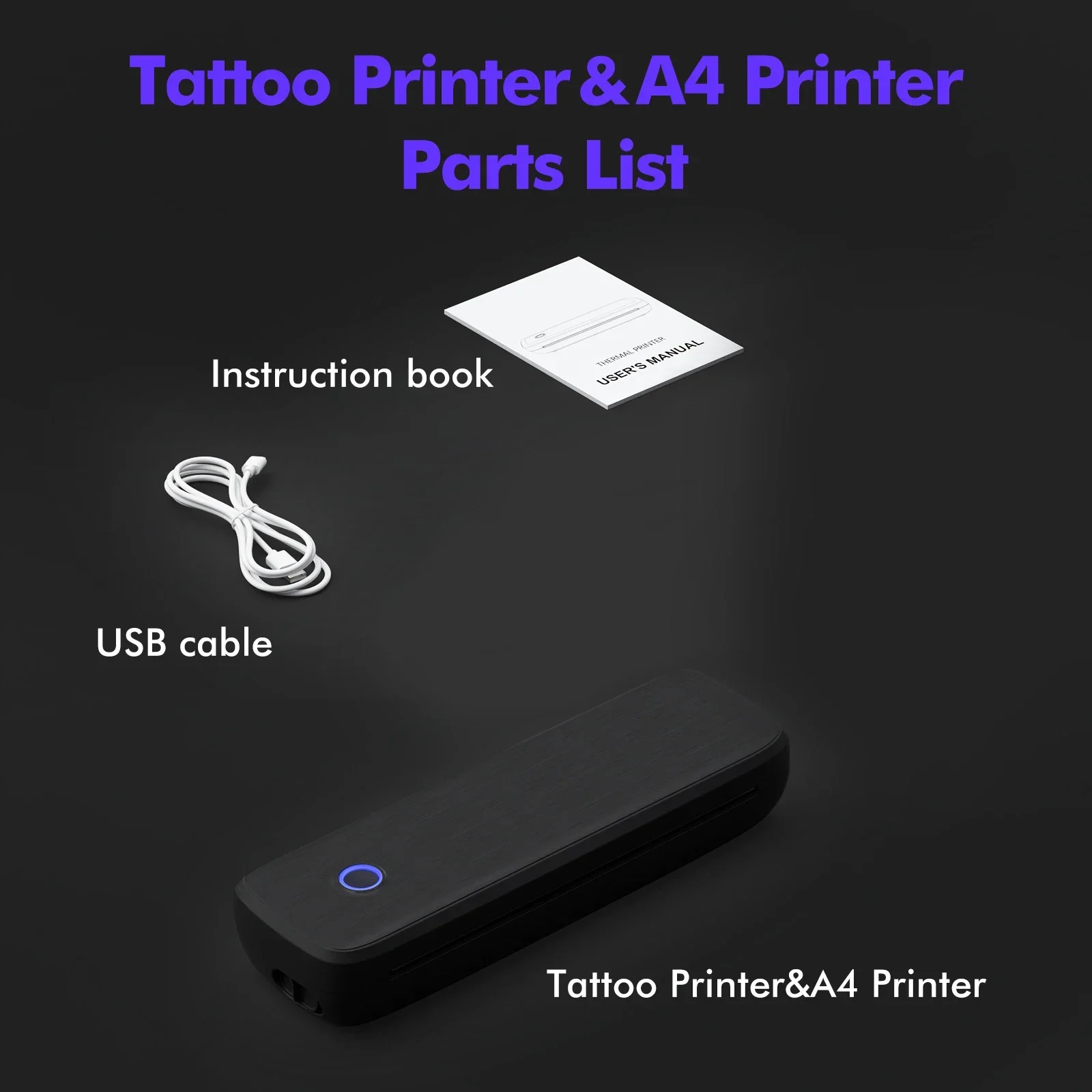 Bluetooth Thermal Tattoo Machine A4 Transfer Paper Wireless Printing Tattoo Machine Portable Bluetooth Tattoo Transfer Machine