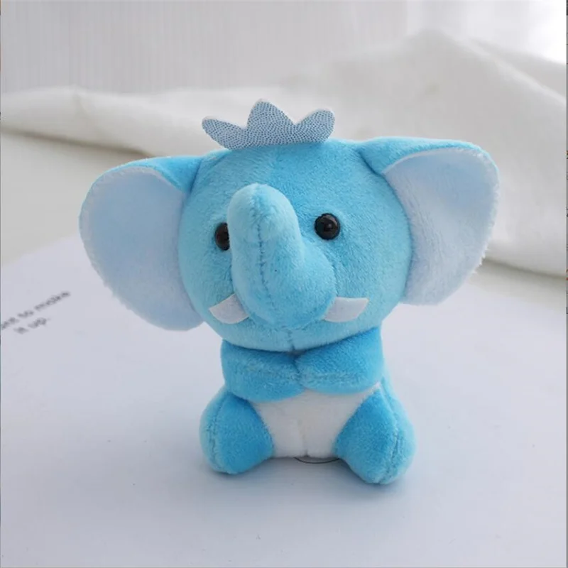 10 センチメートル新しい象ぬいぐるみホリデーギフトかわいい動物ぬいぐるみペンダント人形女の子 & 男の子のためのバックパックキーホルダー 3 色