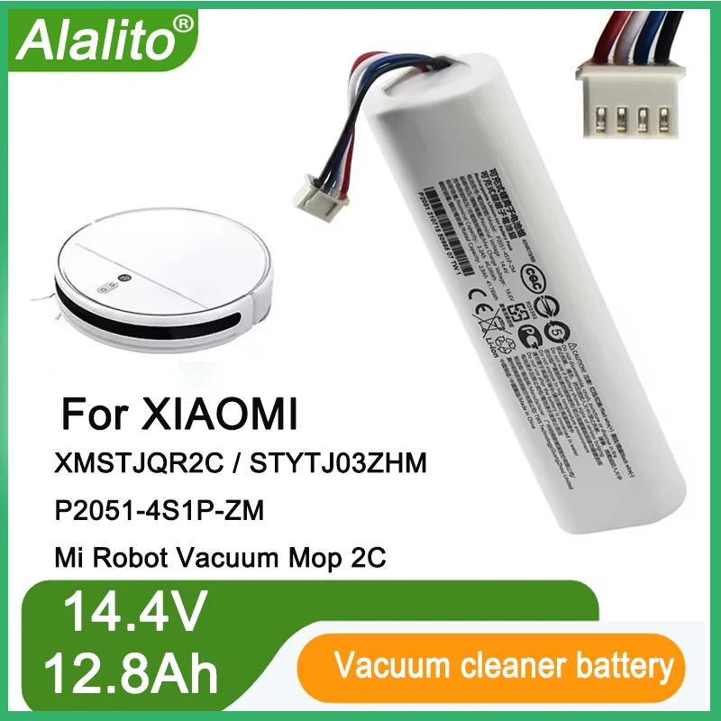 

14.4V 6800mah Replacement Battery P2051-4S1P-ZM For Xiaomi Mijia Mi Sweeping STYTJ03ZHM Mopping Robot Vacuum Cleaner 2C