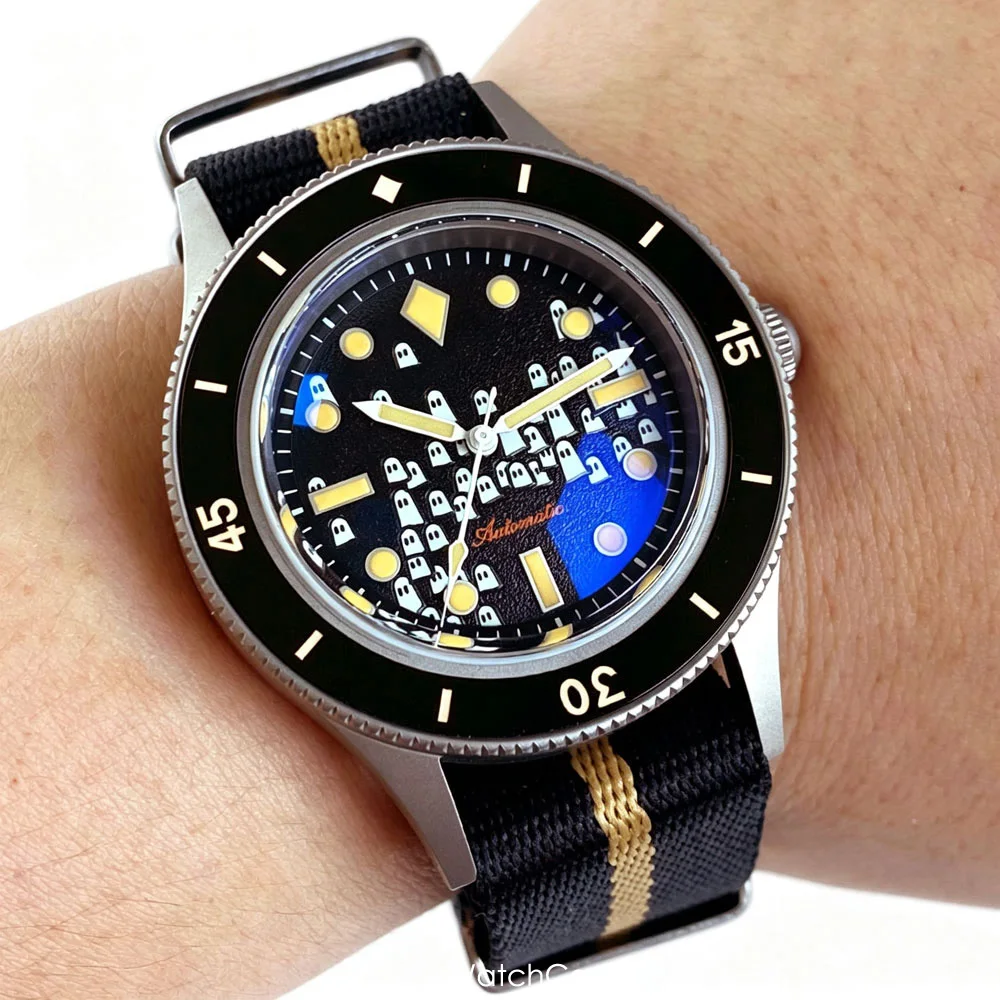 Ultralight Solid Titanium Automatic Watch for Men Miyota8215 PT5000 Luminous Waterproof Blue AR Double Domed Sapphire Glass 40mm