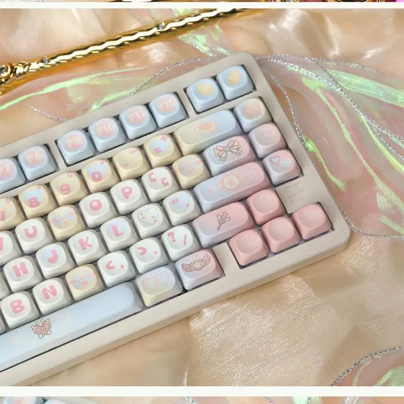 Magical Urala Girl Theme Keycap 131key Moa Cherry Profile Pbt Hot Sublimation Mechanical Keyboard Animation Peripheral Keycap