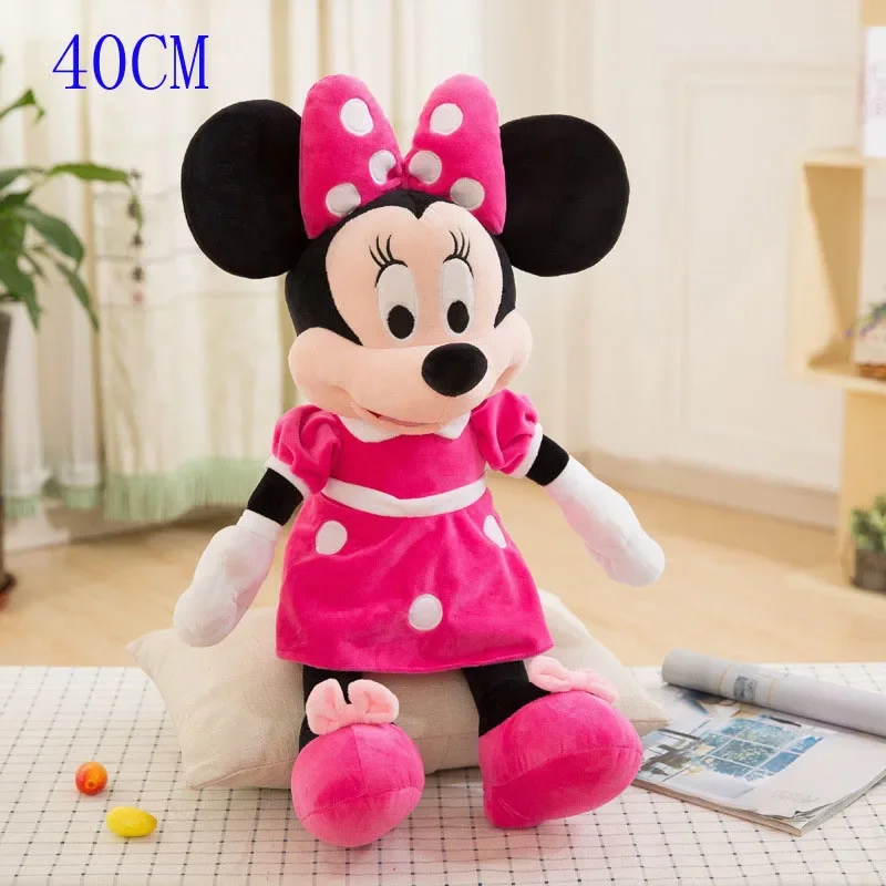 Disney Mickey Mouse Minnie Plüschpuppen Tier Stofftiere Geburtstagsgeschenk Weihnachtsgeschenk für Kinder Niedliche Mickey Minnie präsentiert 6
