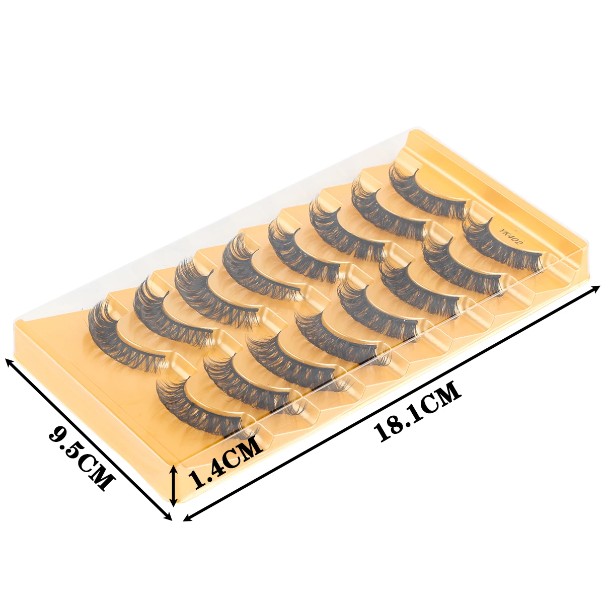 Lanjinglin 3/8/10 Paar natürliche lange falsche Wimpern dramatische weiche flauschige 3D-Nerzwimpern Wispy Großhandel Wimpern dicke Cils