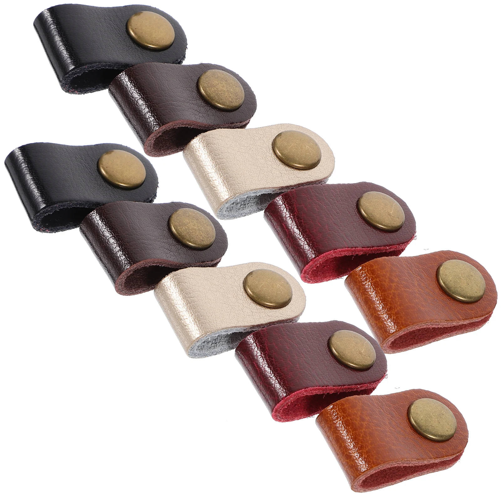 

10pcs Cord Organizer 2 Holes Snap Button Usb Data Cable Keeper Charging Wrap Durable For Headphones Earphones