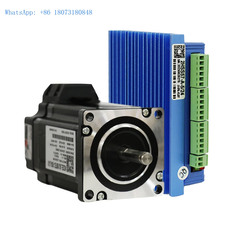 60J1887EC-1000-LS-31+2HSS57-A-5/24 Customized 2 phase stepper motor nema 24 close loop hybrid set