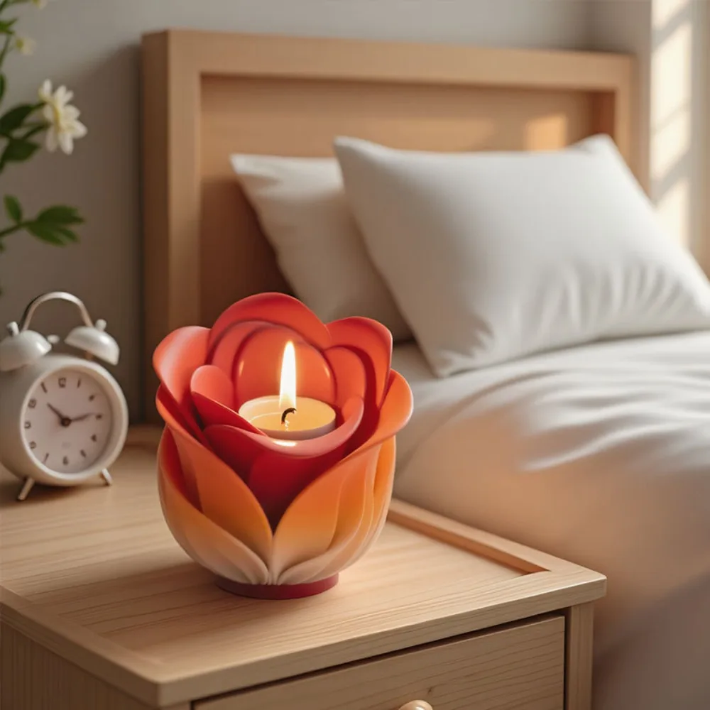 

Multi-Purpose Rose Planters Silicone Molds DIY Create Candle Cups Cement Concrete Vases Storage Containers Epoxy Resin Molds