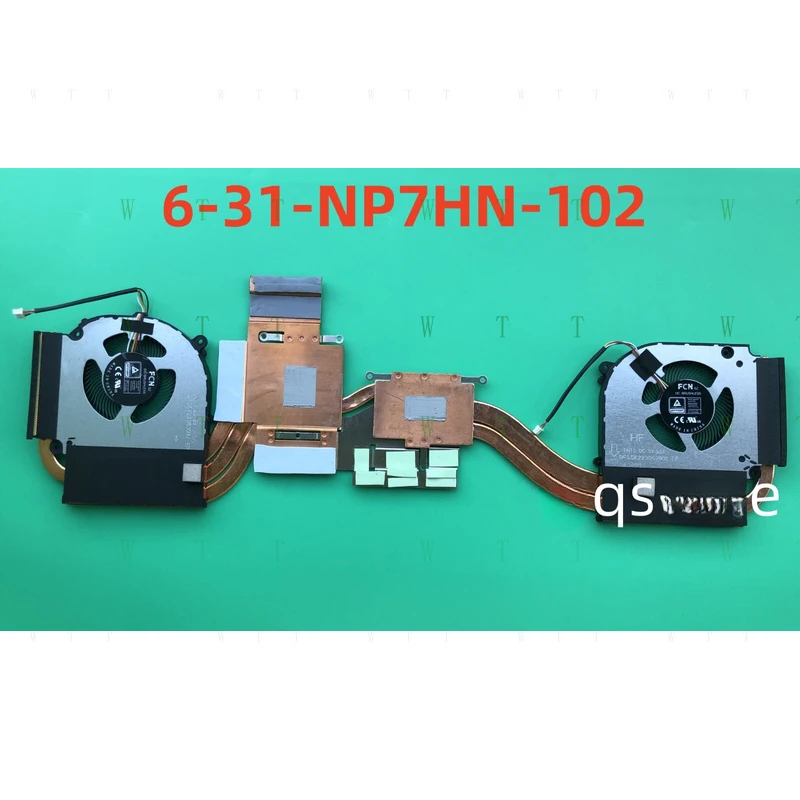 

TT Original for CLEVO NP70HP NP7HN-102 FNTR FNTS CPU+GPU COOLING FAN HEATSINK