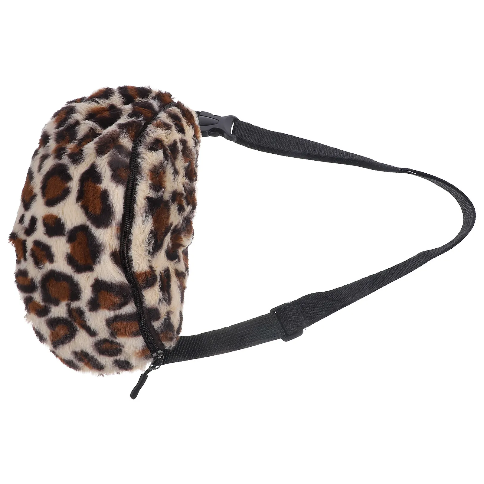 

1 шт. поясная сумка с леопардовым принтом, модная нагрудная сумка на молнии, регулируемая поясная сумка-бананка для бега, походов, путешествий, повседневного использования