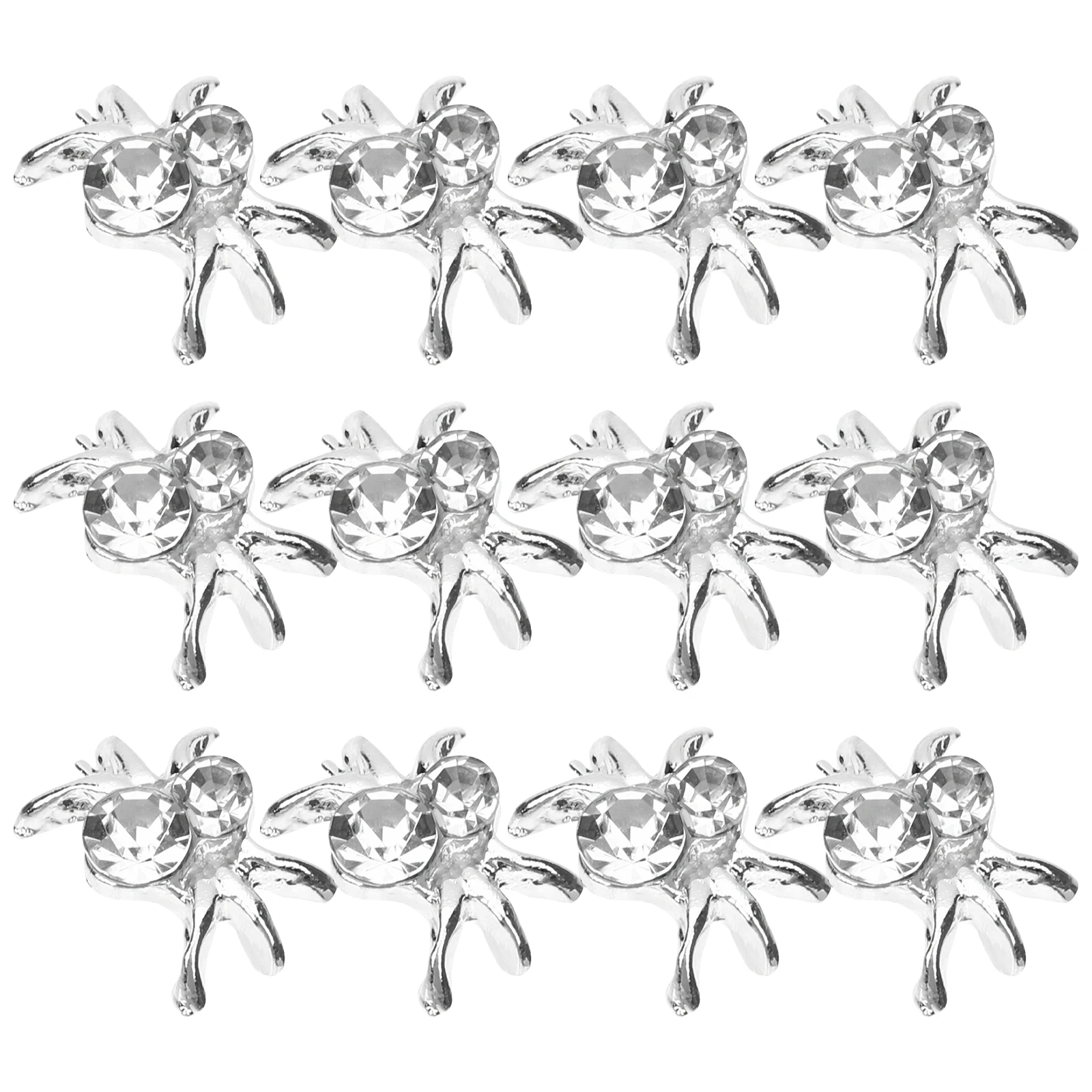 

30 Pcs Spider Nail Art Jewelry Charms Trendy Manicure Christmas Decorations Nails Accessories Alloy Spiders