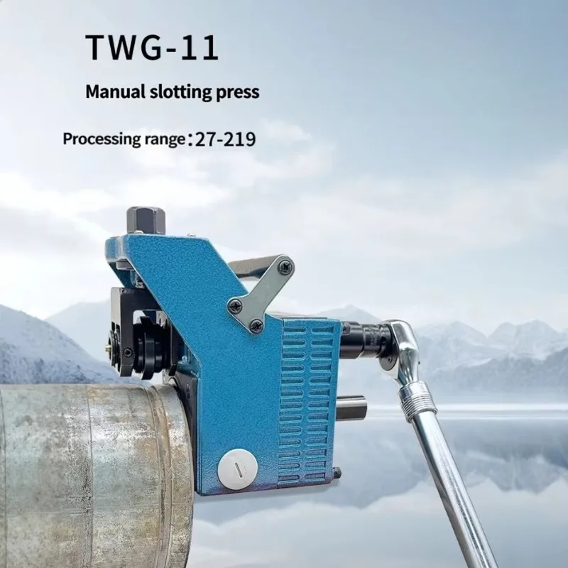 Manual Grooving Machine 27-219mm for Fire Pipe Refurbishment, Stainless Steel Pipe