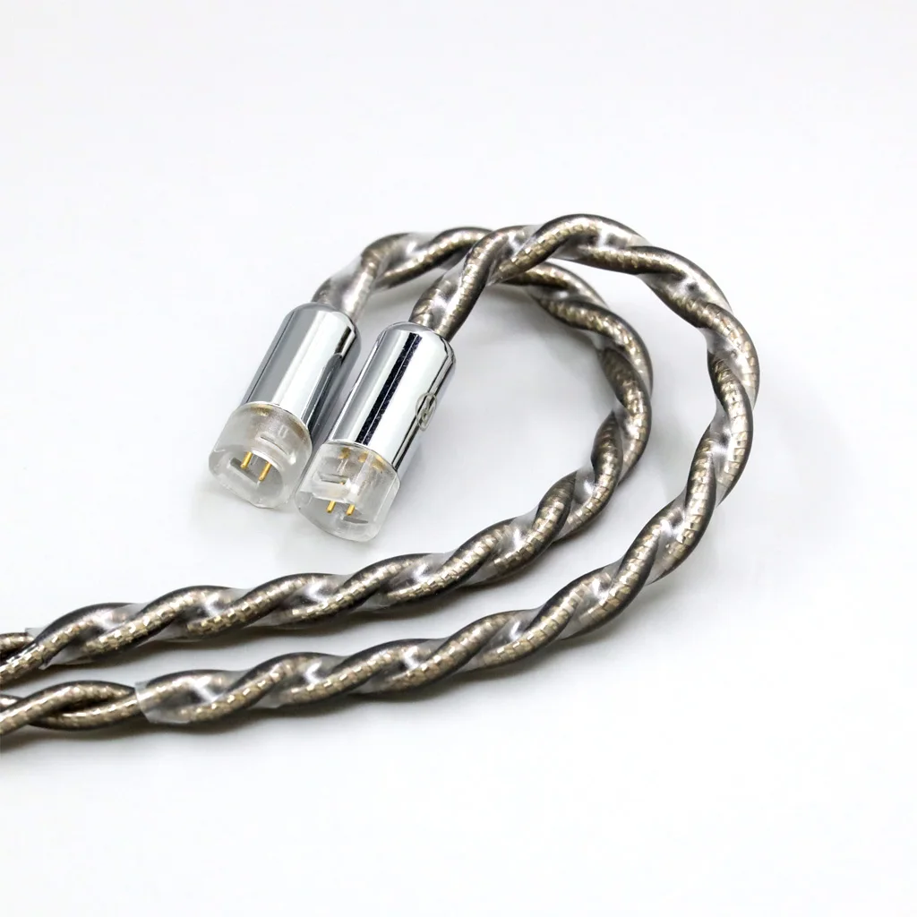 99% 순수 실버 팔라듐 + 그래핀 골드 이어폰 차폐 케이블 (젠하이저 IE8 IE8i IE80 IE80s용) 메탈 핀 LN008202