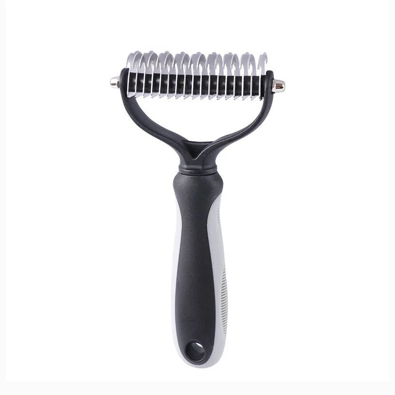 Dematting Comb Deshedding Brush Pet Grooming Tool For Cats Dogs Remove Loose Fur Tangles Pro Hair Care Grooming Accessory