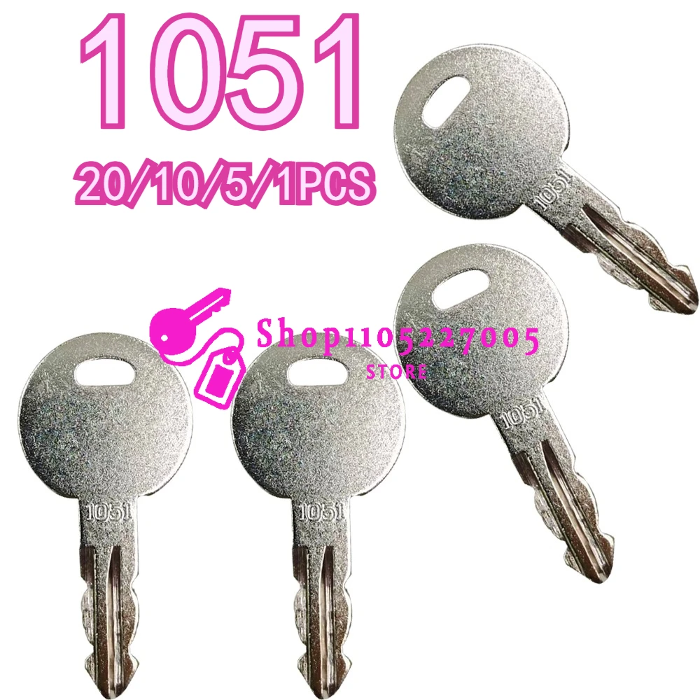 20/10/5/1 SZT. Kluczyki zapłonowe do koparek 1051 kompatybilne z Thwaites, kompatybilne z Terex Dumper Truck, nowe