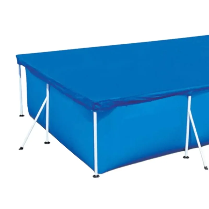 

Rectangle Cover Waterproof PE Foldable Inflatable Cover for above Ground Family Pool Cover Outdoor Paddling