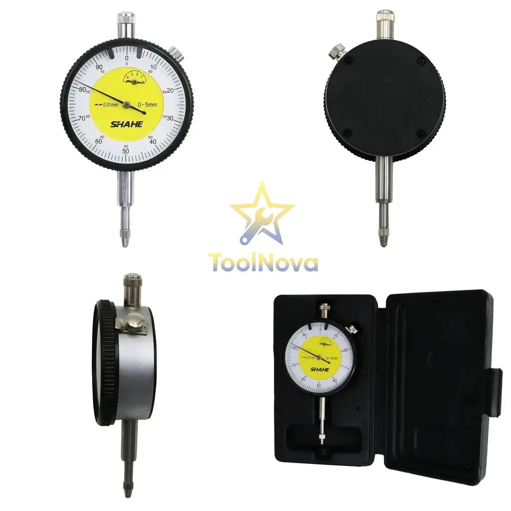 SHAHE 0-5 mm 0.01 mm Metric Dial Indicator Mini Dial Indicator
