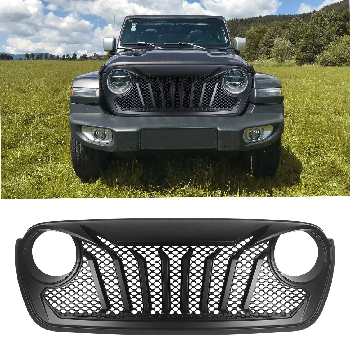 New Style Car Grill Front Bumper Grille For Jeep Wrangler JL