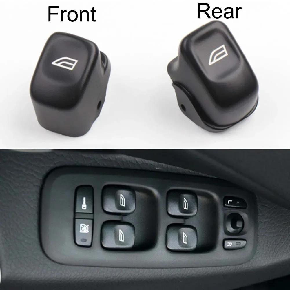 Car Door Glass Lifter Control Switch Button Cover For Volvo S60 2001-2009 For S80 2004-2005 For XC70 2001-2007 For XC90 2003-12