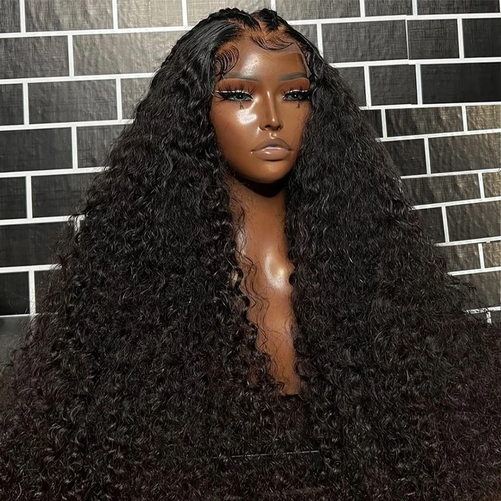 

30 40 Inch Hd 13x6 Deep Wave Lace Front Wigs Human Hair Pre Plucked Transparent Curly Water Wave Lace Frontal Wigs For Women