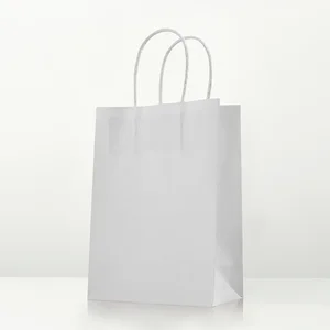 Bolsas de regalo de papel Kraft de 10 pcs bolsas de compras reutilizables para el embalaje para regalos de regalos de bodas. 8 Mejores embalajes hechos a mano de ventas - №4