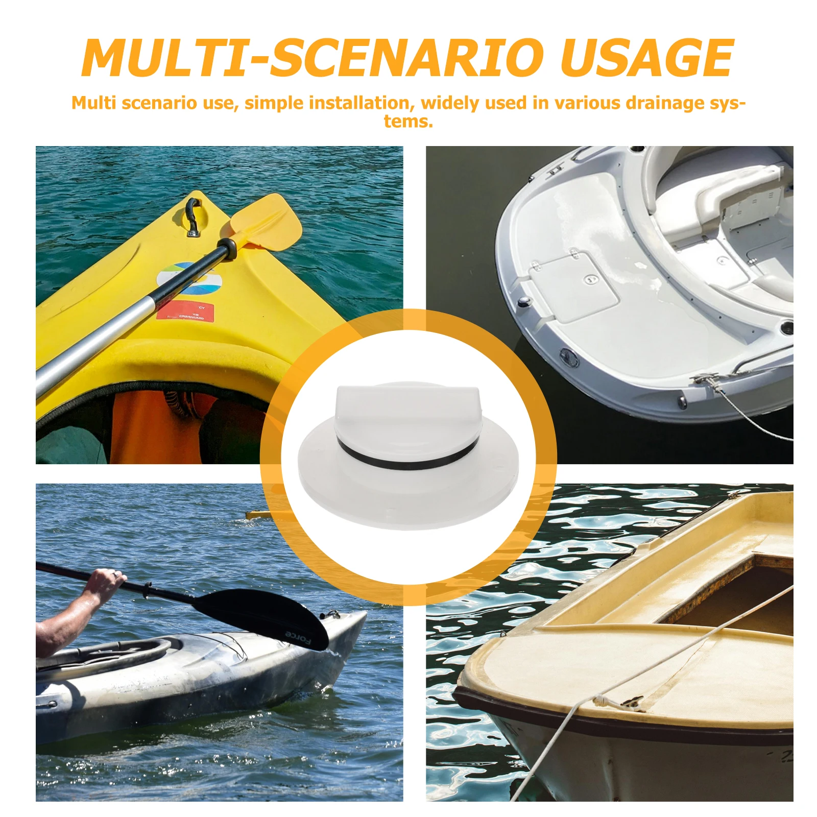 

Marine Drain Scupper Fitting for Boat Yacht Connector Round Scuppers Water Round Boat Scuppers Outfall Hardware Accessories