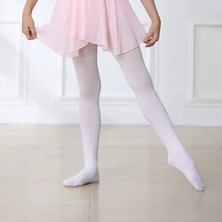 TiXI-Collants en Velours Blanc Uni Couleur Bonbon pour Enfant, Fille, Bébé, brevde Ballet, Printemps, Automne, Été