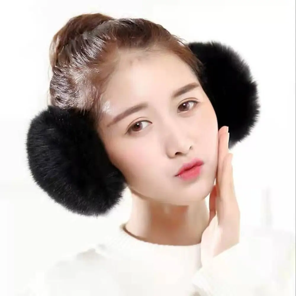 Fashion Soft Folding Windproof Cold-proof Girl Earmuffs Winter Earmuffs Student Earmuffs Ear Cover