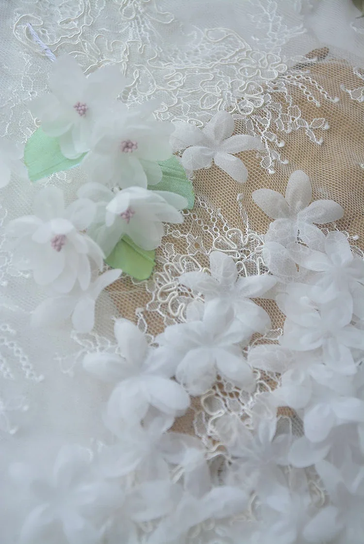 Pétales de fleurs en Organza pressés 3D, fleurs faites à la main, robe de mariée, accessoires de coiffure, accessoires de robe de mariage, 100 à 50 pièces
