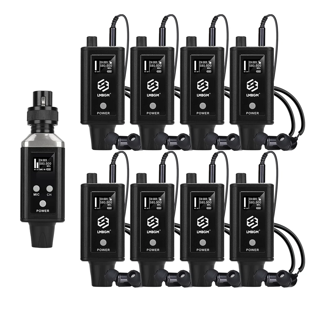 LMBGM A9 Mono UHF Drahtloses In-Ear-Monitoring-System mit 1 Kanal und langer Akkulaufzeit, geeignet für Bühnen und Tonstudios. – Detail 16