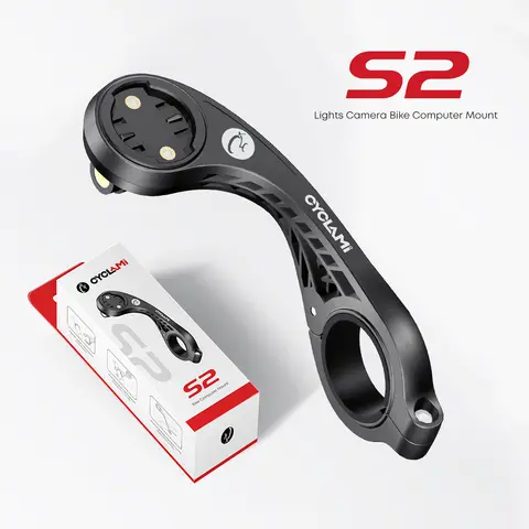 CYCLAMI S2 Bike Computer Mount Mountain Road Bicycle GPS Headlight Holder Bracket Support For GARMIN XOSS IGPSPORT Magene Coospo