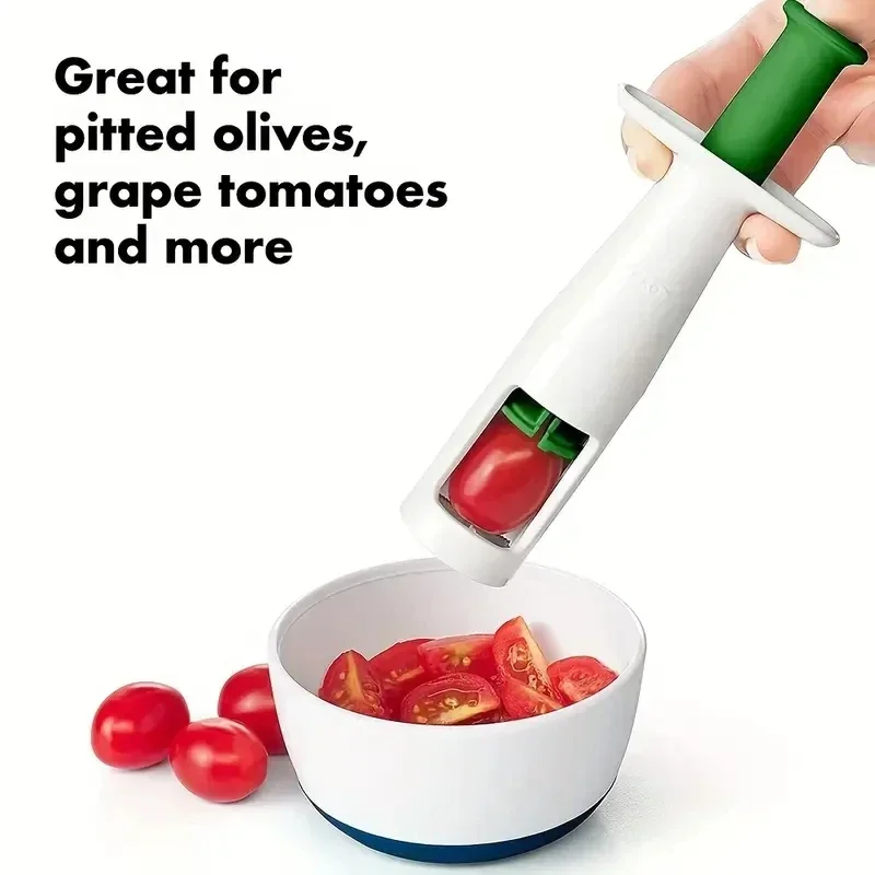 Grape Slicer Small Fruits Cutter Grape Splitter Salad Tools for Kids Grape Peeler Cherry Tomato Slicer Creative Kitchen Gadget