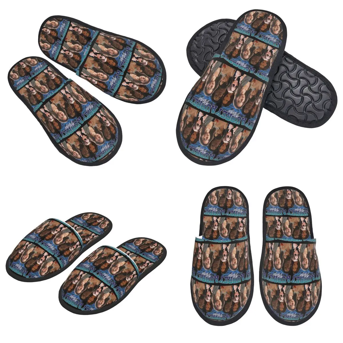 مخصص أوبري بلازا ريترو ستايل النعال رغوة الذاكرة الدافئة الناعمة النساء شبشب منزل داخلي مريح الأحذية