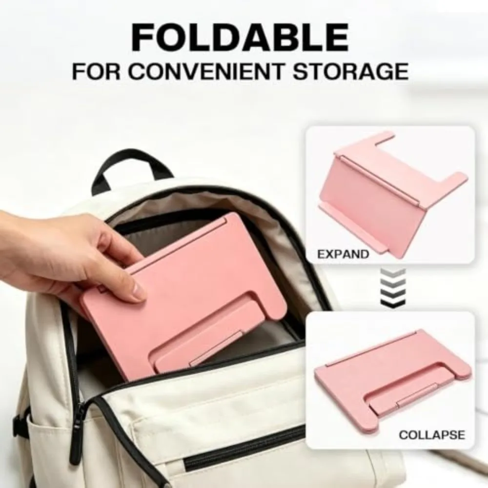 Angled Display Mahjong Card Holder Foldable Clip-on Design Score Display Rack Compact Portable Table Edge Rack Desk Play