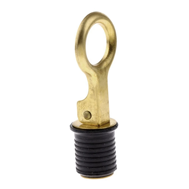 2 Pieces Boat Drain Bung Brass Water Plugs Marine Yacht Accessories For 24MM Hole/Boat Chandlery/Boat/Dinghy (Brass)