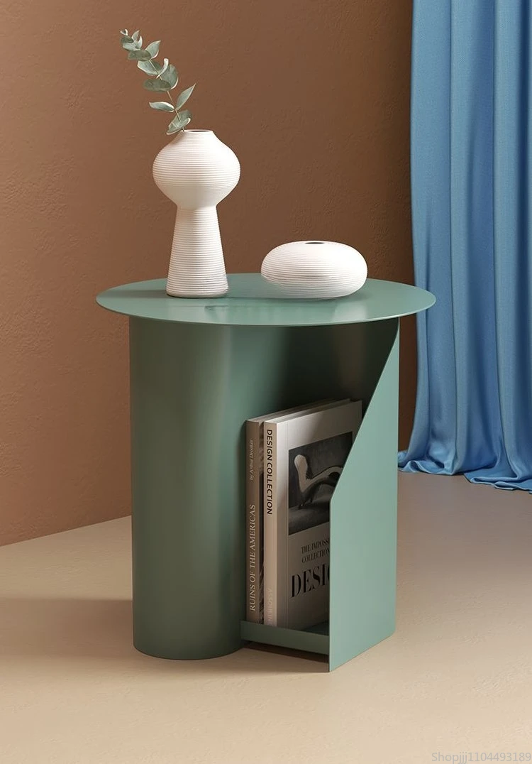 

Nordic Light Luxury Iron Coffee Table Bedroom Nightstand Bedside Table Living Room Side Table Living Room Furniture
