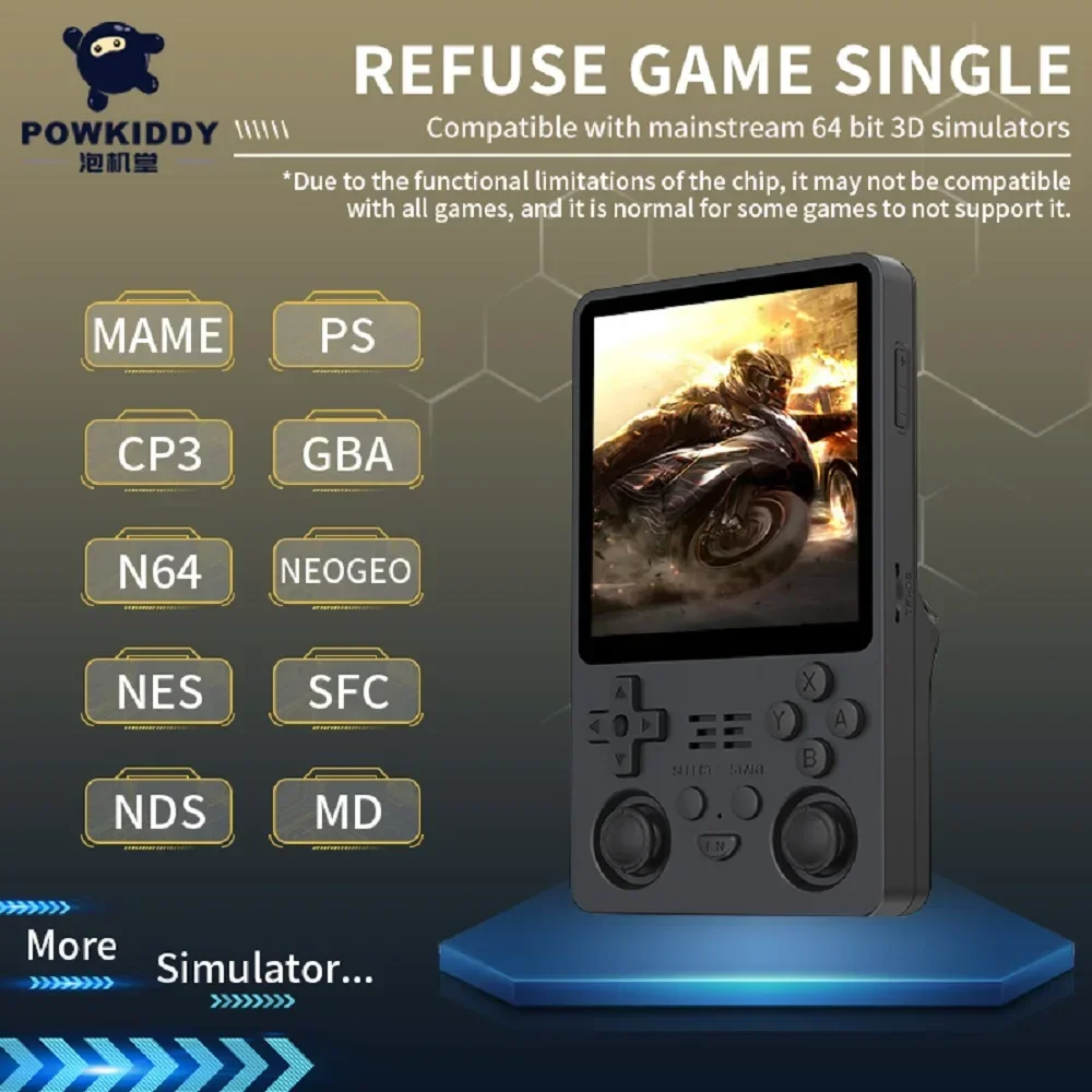 POWKIDDY RGB20SX Retro Nostalgic Portable Handheld Game MachineOpen Source Handheld Joystick Handle Box Psp Arcade Children Gift