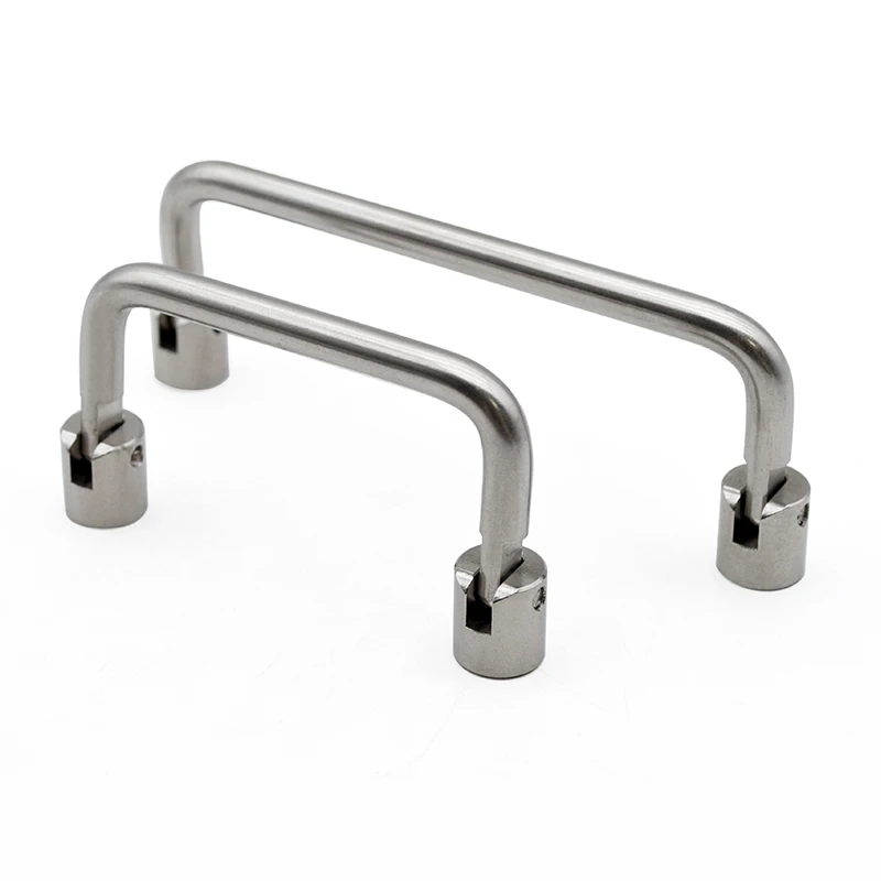 Cabinet Door Handle Stainless Steel 90 Degree Folding Handle Movable Drawer Industrial Hole Spacing 40/64/96/128mm