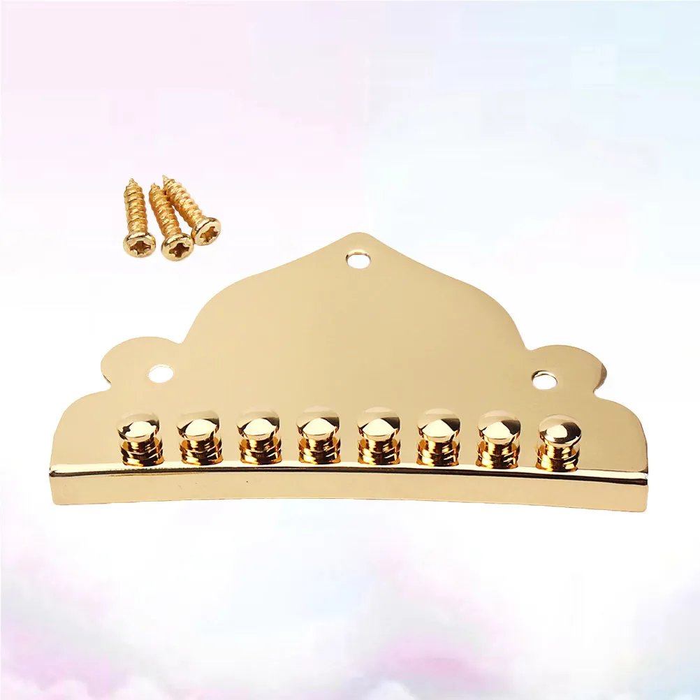 Professional Metal Mandolin Tailpiece Golden Finish Improved Tone High Grade Material