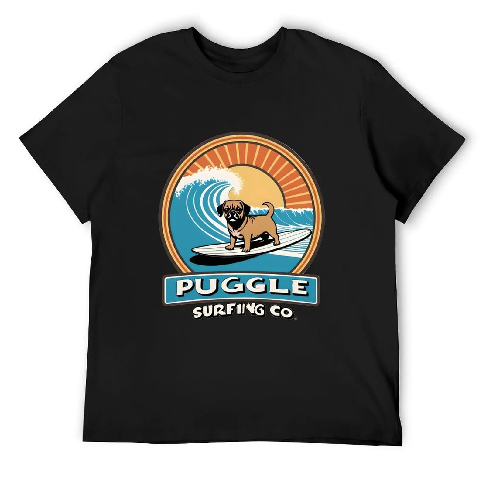 Puggle Surfing Co. T-Shirt new edition shirts graphic aesthetic clothes black t shirts for men