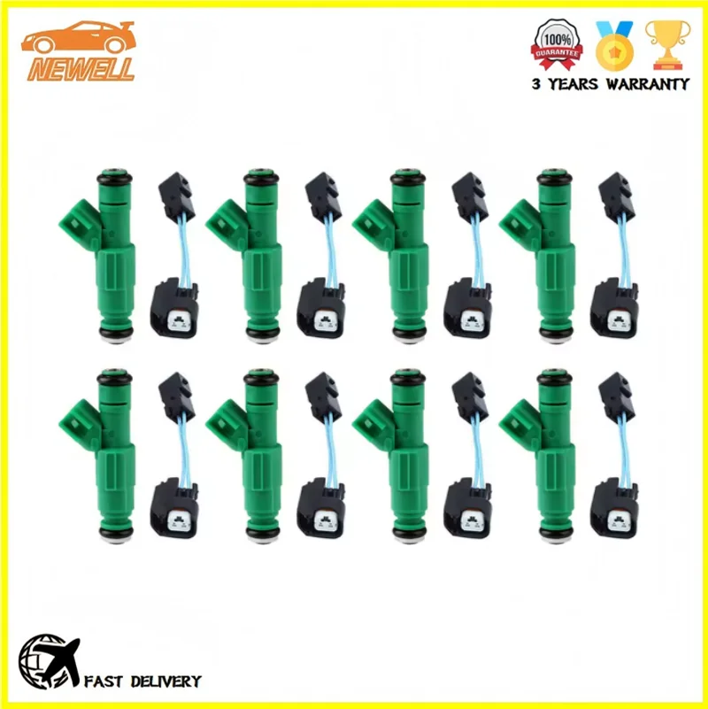 

6/8pcs 0280155789 04861047 With plug Fuel Injector For Chrysler Grand Voyager Caravan 3.3L V6 Dodge Plymouth Ram Dakota 5.2 5.9L