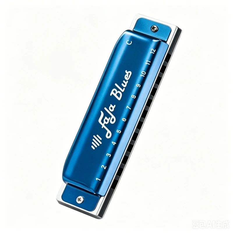 EASTTOP Diatonic 12 Hole FALA C Key Blues Harmonica Metal Comb Professional Mouth Organ for Beginner Students Adults Performance