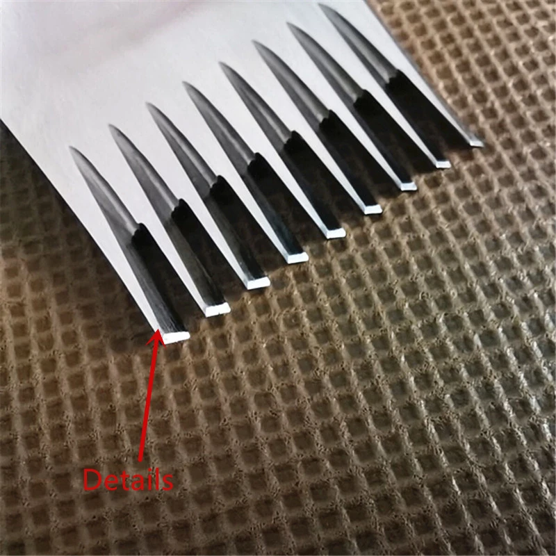 125MM Fine Grinding Leather Die-Steel Chisel 2.7/3/3.38/3.85MM Leather Craft Tool Hole Punches Prong Lacing Stitching Punch