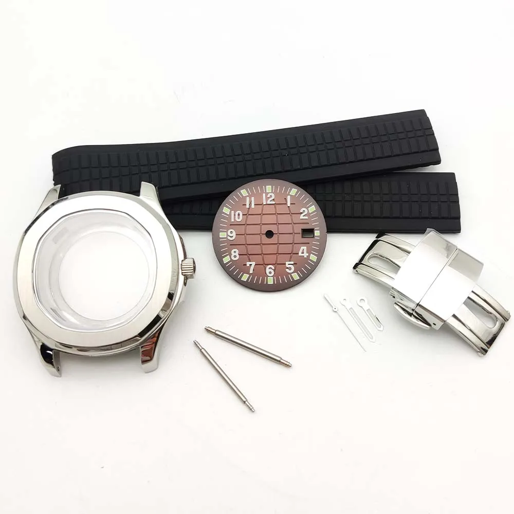 42mm Men's Stainless Steel Case Kit for NH35 Movement, Night Luminous Dial, Watch Parts and Accessories, Water Resistant