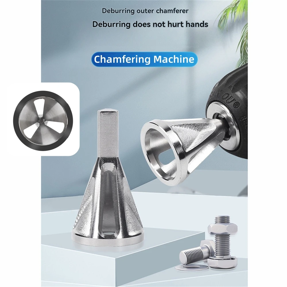 

New Deburring External Chamfering Tool Triangle Shank Hexagonal Shank Electric Drill Tool Professional Bearing Steel Tool