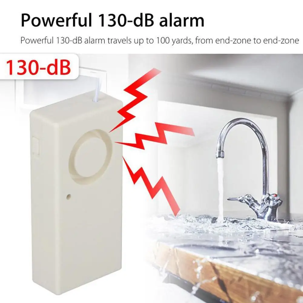 1pcs Water Leakage Sensor Leak Alarm Flood Detection 120dB Alert Wireless Home Security System