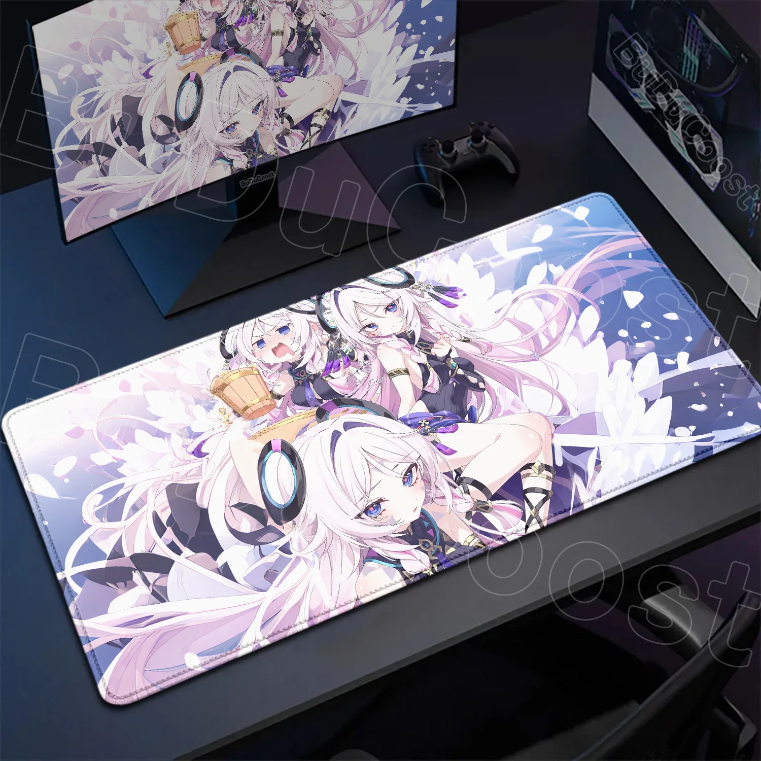 

Genshin Citlali gamer Mousepad kawaii girl Keyboard Mat Non-Slip Rubber Edge locking XXL Large Laptop Pad desktop protection pad