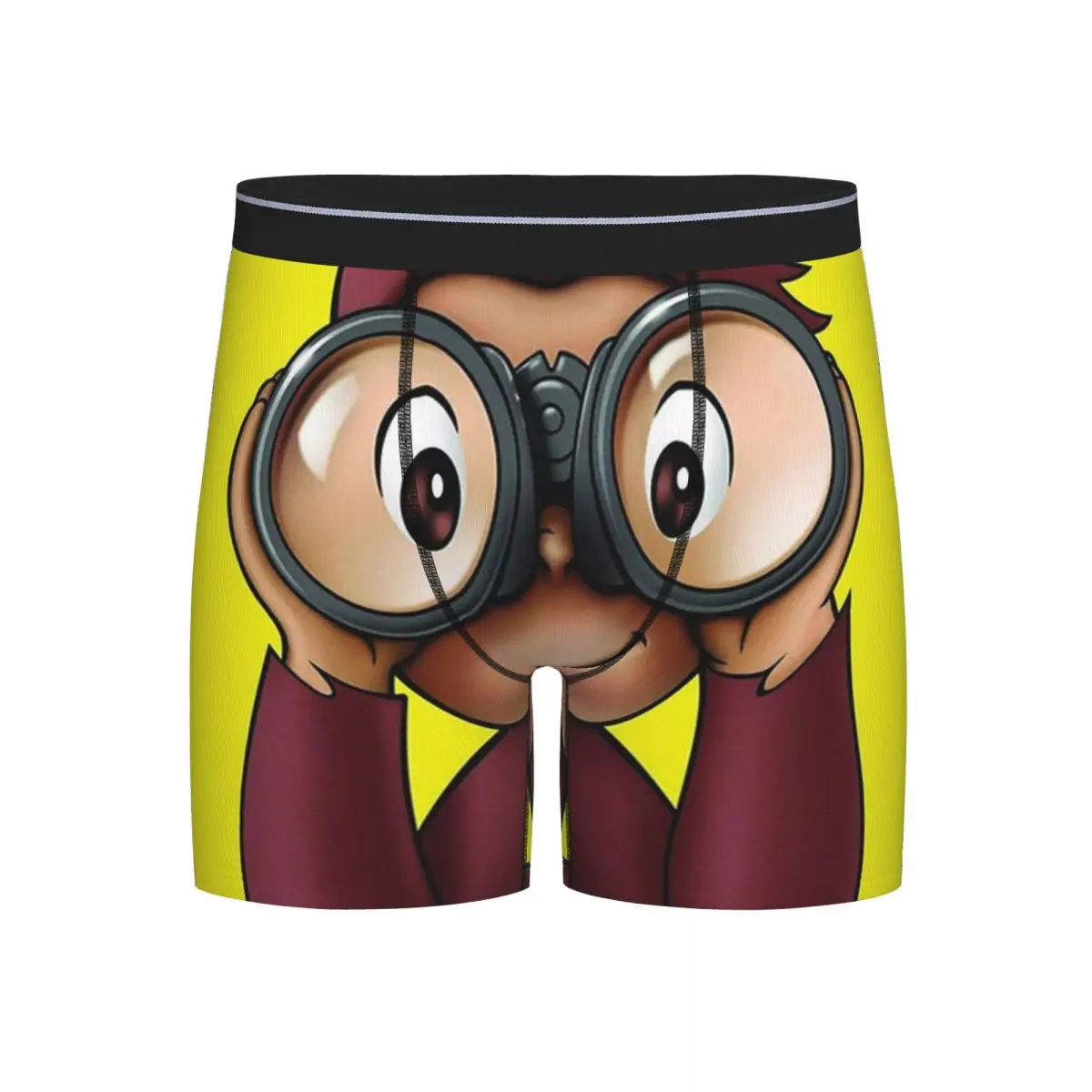 

Long Boxer Underpants Shorts Curious George Panties Men Comfortable Underwear for Homme Man Boyfriend Gift