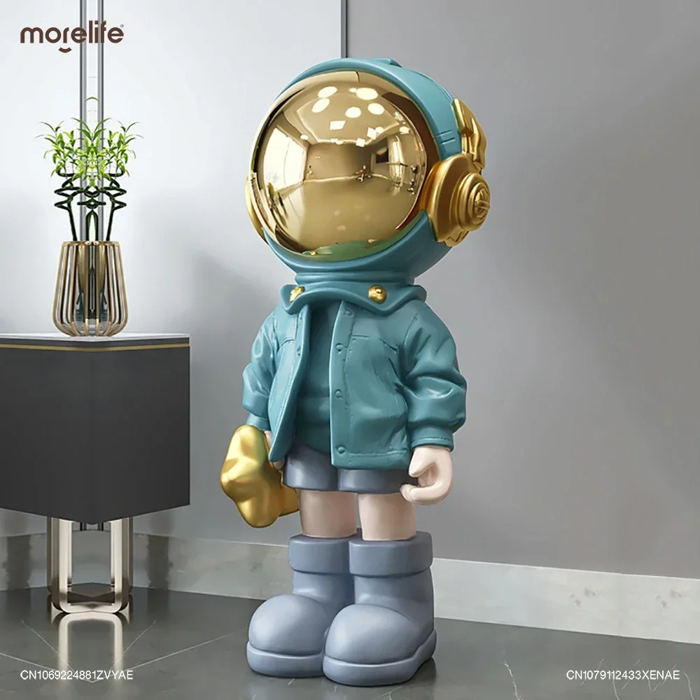 

Nordic Creative Indoor Resin Cartoon Astronaut Statues Home Decoration Figurine Desktop Decor Sculpture Christmas Ornaments